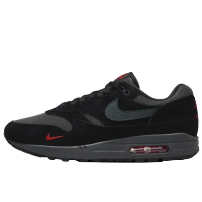 Nike Air Max 1 Black Anthracite University Red